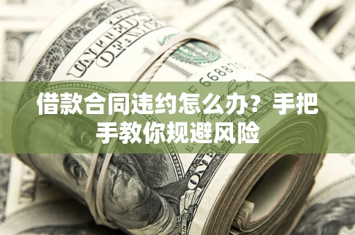 济南借款合同违约怎么办？手把手教你规避风险