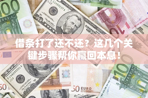 济南借条打了还不还？这几个关键步骤帮你赢回本息！