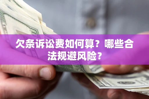 济南欠条诉讼费如何算？哪些合法规避风险？