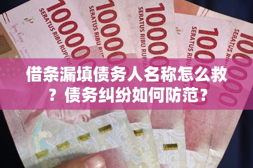 济南借条漏填债务人名称怎么救？债务纠纷如何防范？