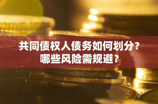 济南共同债权人债务如何划分？哪些风险需规避？