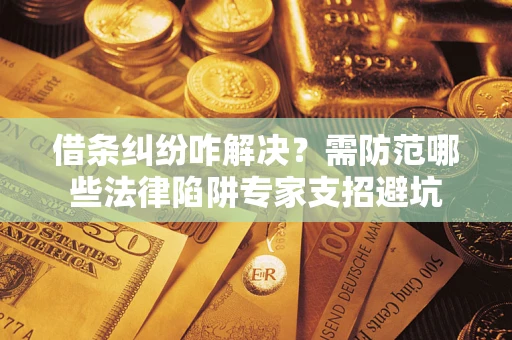 济南借条纠纷咋解决？需防范哪些法律陷阱专家支招避坑