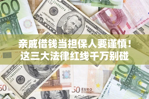 济南亲戚借钱当担保人要谨慎!这三大法律红线千万别碰 济南亲戚借钱当担保人要谨慎!这三大法律红线千万别碰