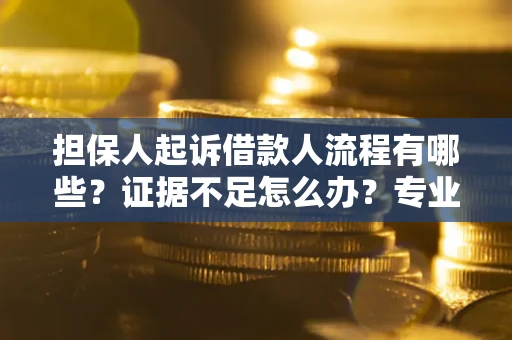 济南担保人起诉借款人流程有哪些？证据不足怎么办？专业律师解答