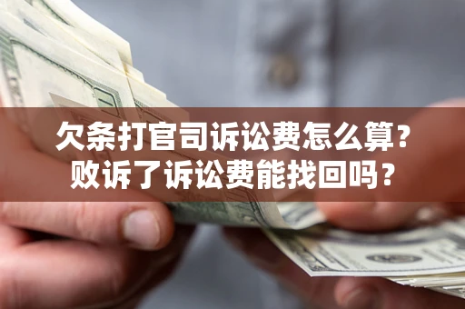 济南欠条打官司诉讼费怎么算？败诉了诉讼费能找回吗？