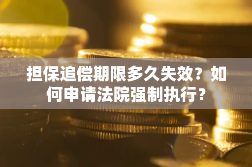 济南担保追偿期限多久失效？如何申请法院强制执行？