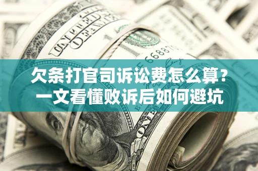 济南欠条打官司诉讼费怎么算？一文看懂败诉后如何避坑