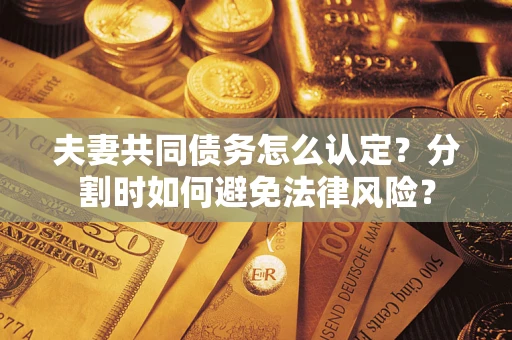 济南夫妻共同债务怎么认定？分割时如何避免法律风险？